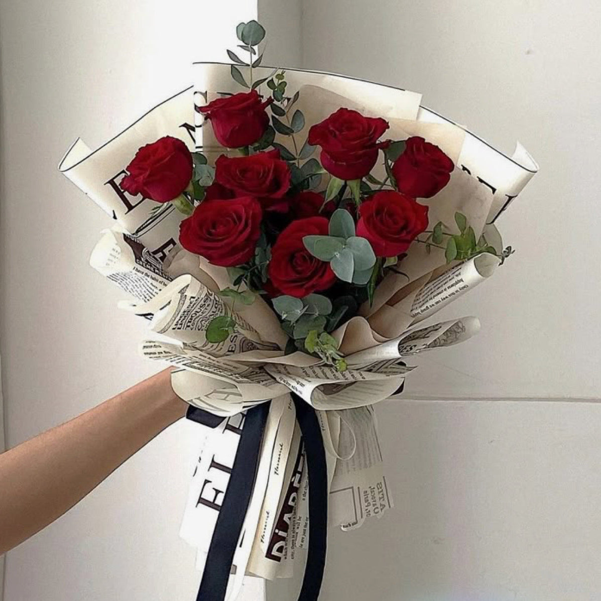 Ramo de 7 rosas rojas