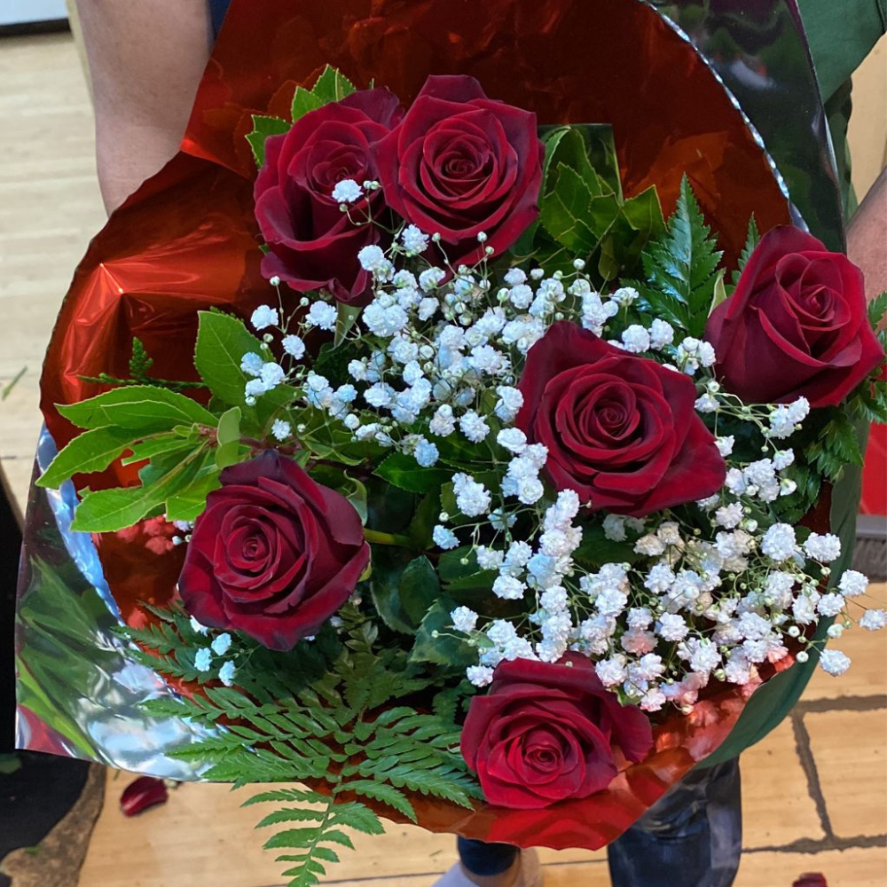 Ramo de 6 Rosas Rojas