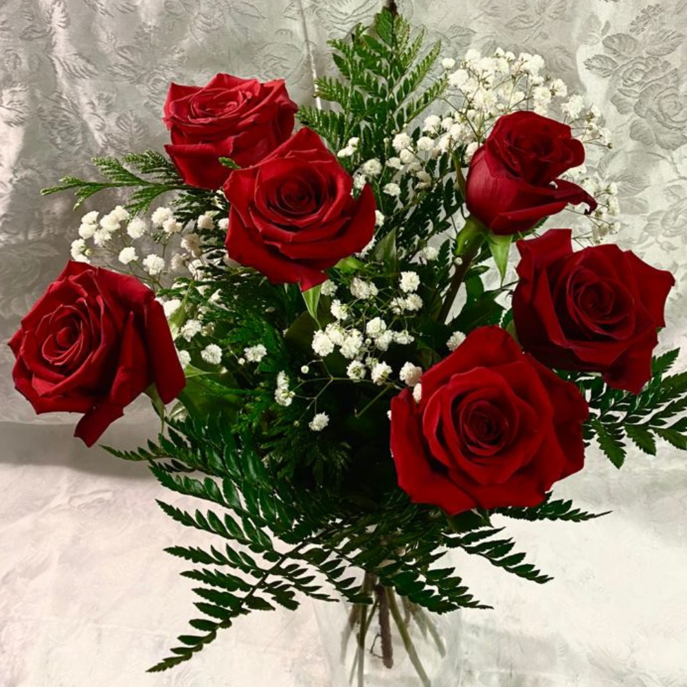 Ramo de 6 Rosas Rojas