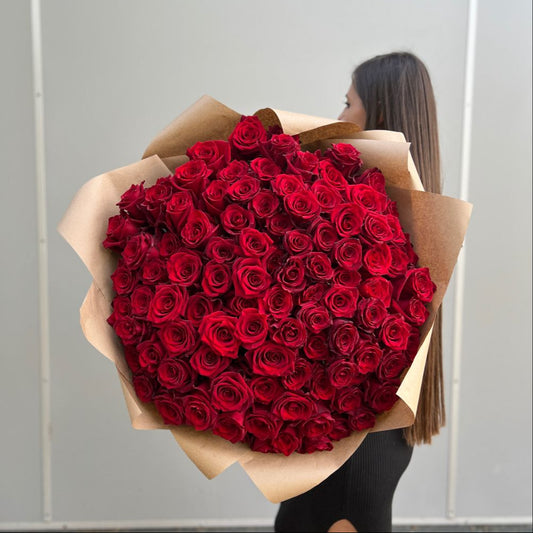 Ramo de 200 rosas rojas