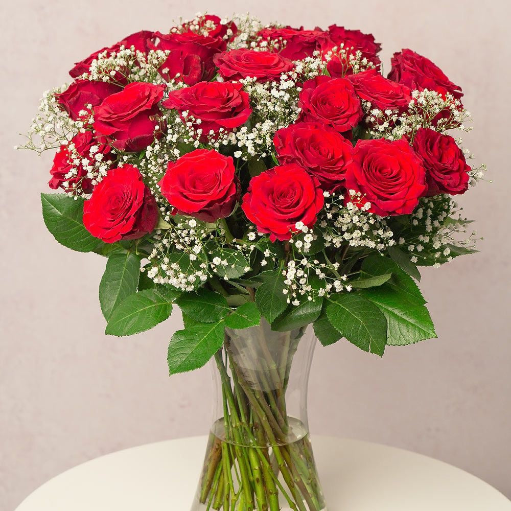 Ramo 25 rosas rojas