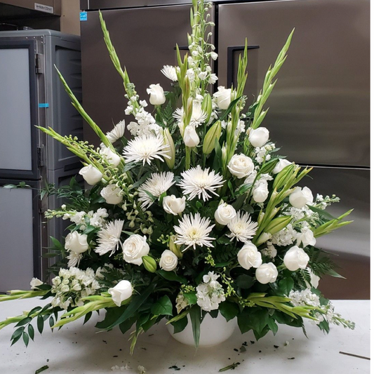 Centro funerario blanco