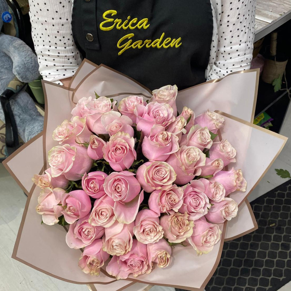 Ramo 40 rosas rosas